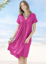 Laurina Zweierpack Kleider, weit schwingend 1X FUCHSIA, 1X ROYALBLAU