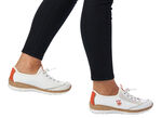 Rieker Sneaker mit elastischem Schnellschnürsystem mit Stopper WEISS-BUNT