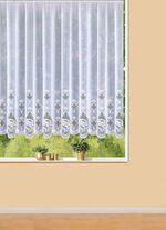 Luftig-leichter Blumenfenster-Store 