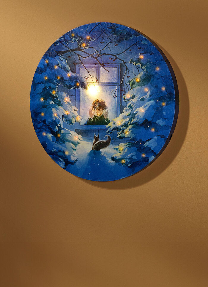 Batteriebetriebenes LED-Leinwandbild 