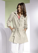 Kurzmantel mit G&uuml;rtel 