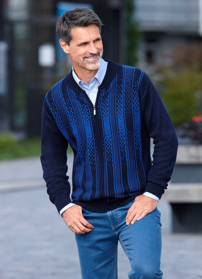 Gemusterte Jacke in 2 Farben 