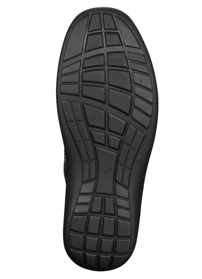 GINO GALANTE, klassische Herren-Slipper, mit herausnehmbarem Fu&szlig;bett SCHWARZ