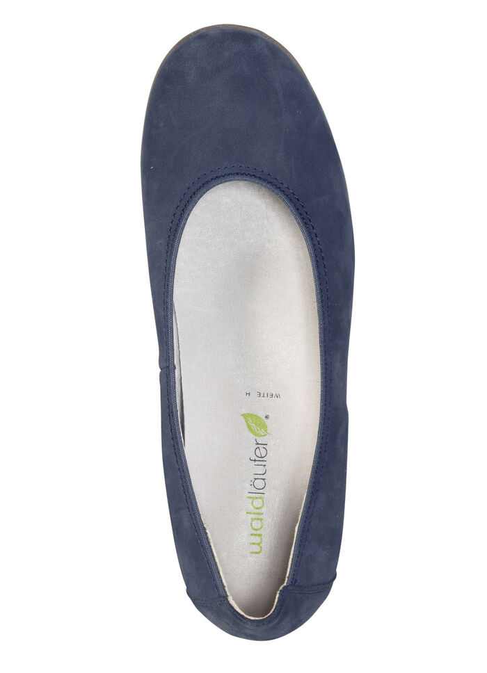 Waldl&auml;ufer Ballerinas aus Nubukleder MARINE