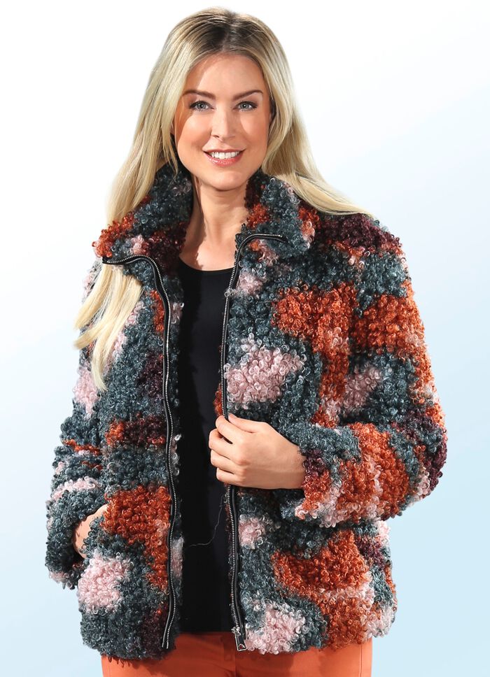 Kurzjacke mit Curley-Kunstpelz 