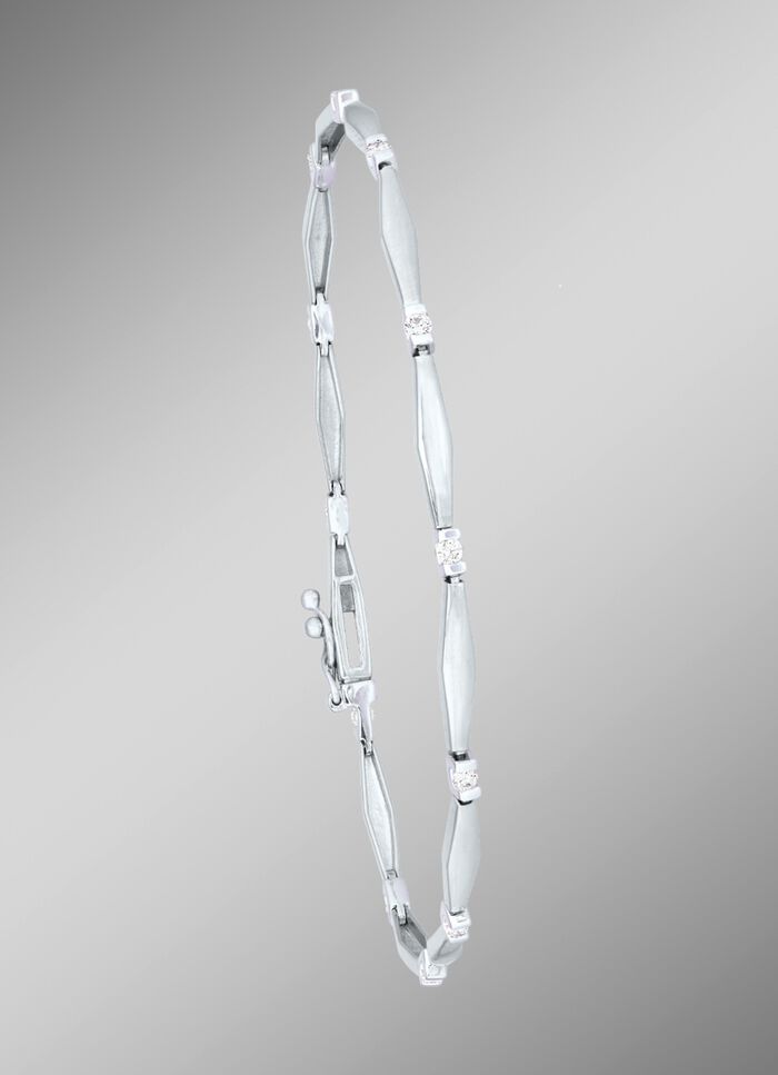 Exqusites Armband aus Platin mit lupenreinen Brillanten 