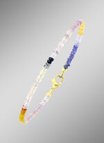 Edles Armband mit echt Safir in Multicolor 