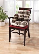 Bequemes Licardo-Rundum-Sitzkissen GEMUSTERT