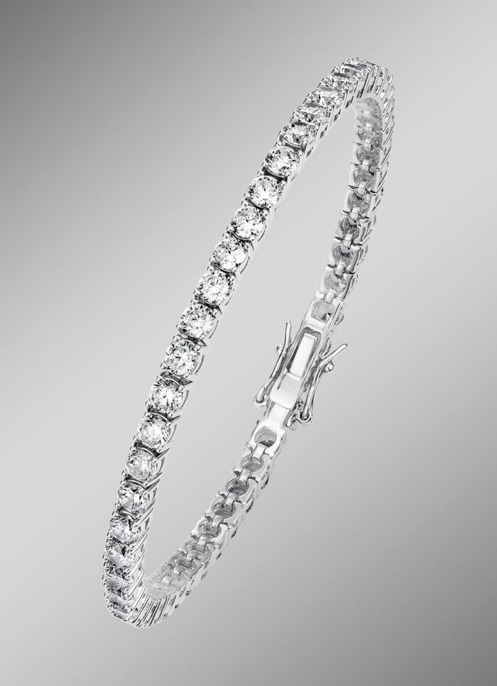 Funkelndes Armband mit synth. Zirkonia 