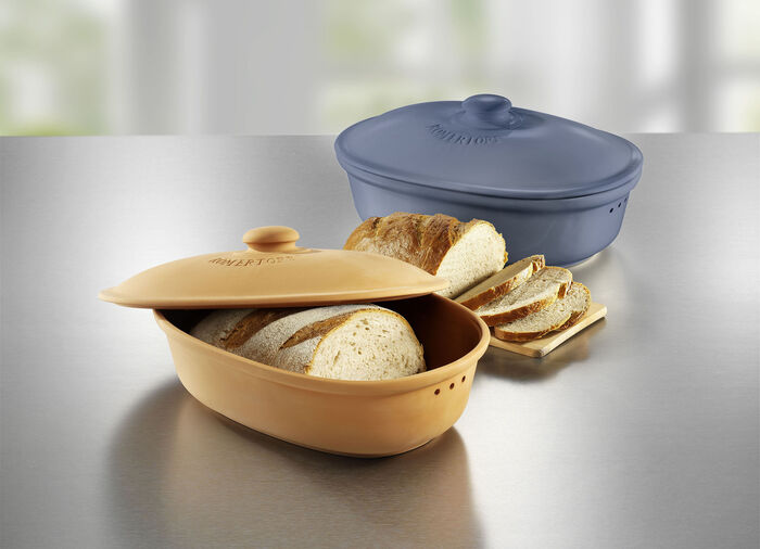 Römertopf Brottopf aus Naturton 