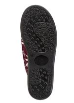 Zweierpack Pantoffeln aus samtig, weichem, bedrucktem Textilmaterial 