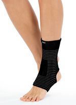 Knie- und Kn&ouml;chelbandage ANTHRAZIT-SCHWARZ