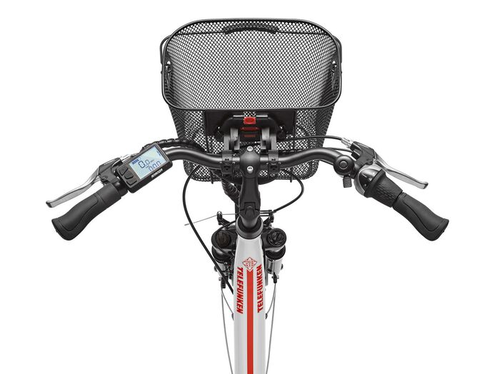 City-E-Bike mit Komfort-Ausstattung von Telefunken WEISS