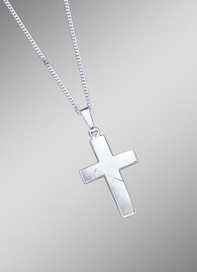 Kreuz-Anhänger mit Panzerkette  Kreuz-Anhänger mit Panzerkette