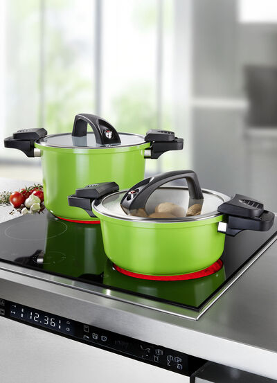 Energiespartopf mit Niedrigdruck-Schnellkochtopfdeckel 