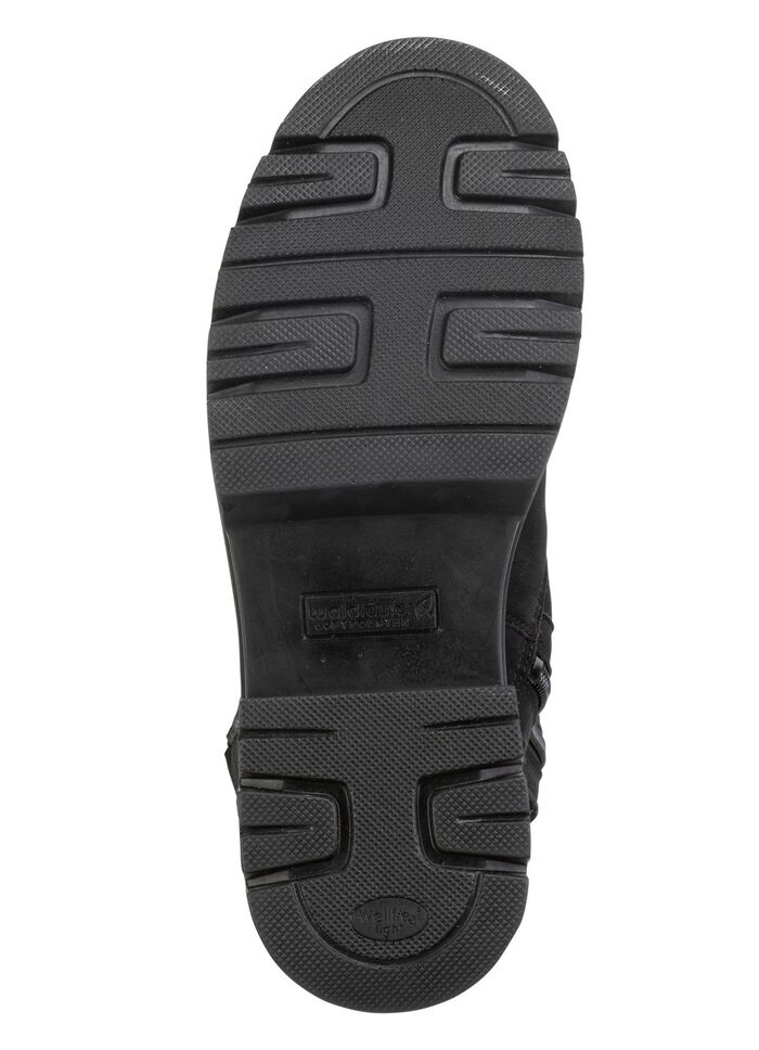 Waldl&auml;ufer Stiefelette aus Rind-Nubukleder SCHWARZ