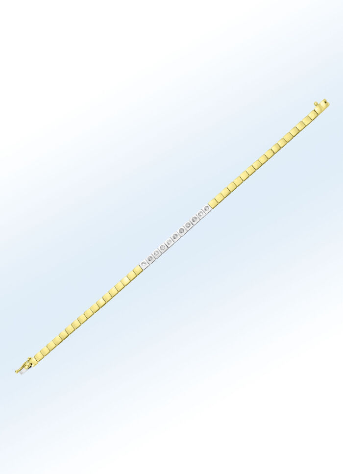 Armband in Bicolor mit Brillanten 