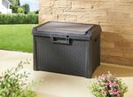 Gartenbox Santorini in elegantem Rattan-Design 