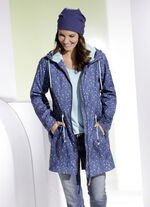 Funktions-Kurzmantel mit originellem Pusteblumen-Dessin 