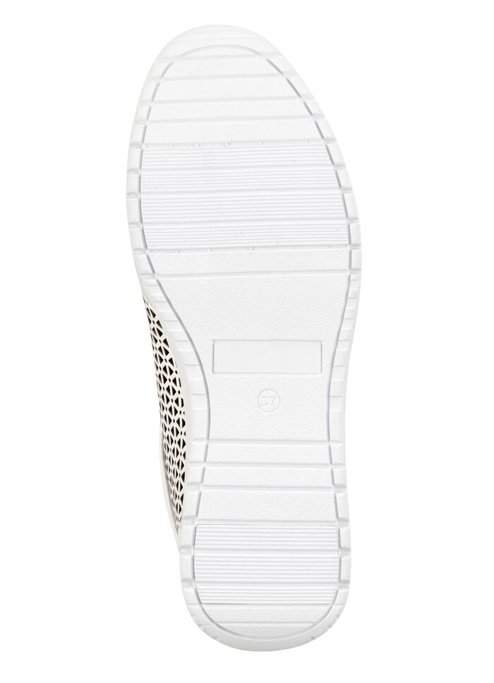 ELENA EDEN, sommerliche Damen-Sneaker, Weite G, mit herausnehmbarem Fußbett NATURWEISS