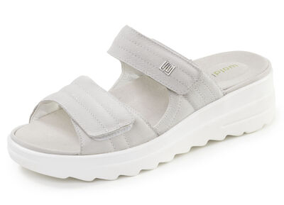 Waldläufer, bequeme Damen-Pantoletten, Weite H, mit herausnehmbarem Fußbett 