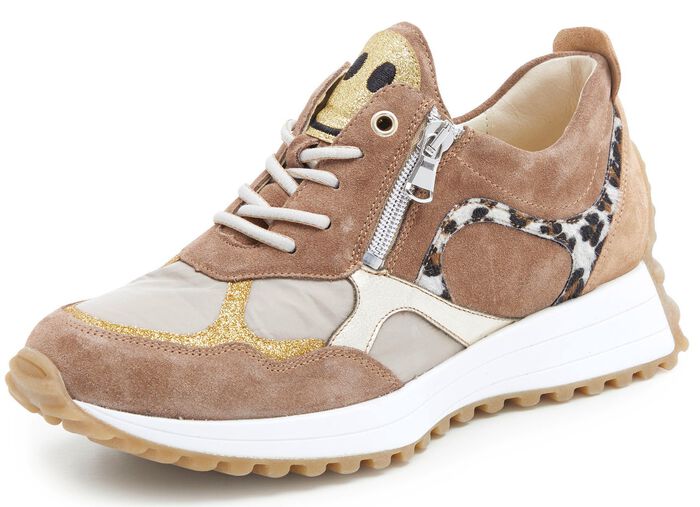 Waldl&auml;ufer Sneaker mit frecher Glitzer-Applikation 