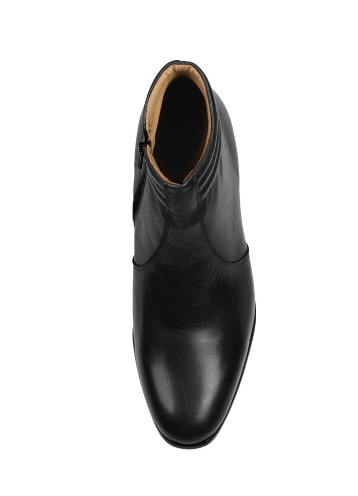 GINO GALANTE, elegante Herren-Stiefeletten, mit Reißverschluss SCHWARZ