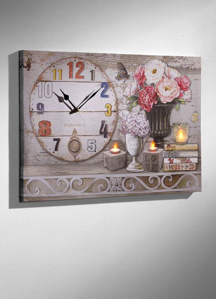 LED-Bild mit funktionsf&auml;higer Uhr 