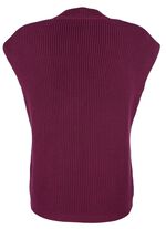 Pullunder mit &uuml;berschnittener Schulter BEERE