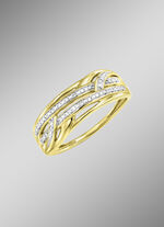 Durchbrochener Damenring mit 26 Diamanten 