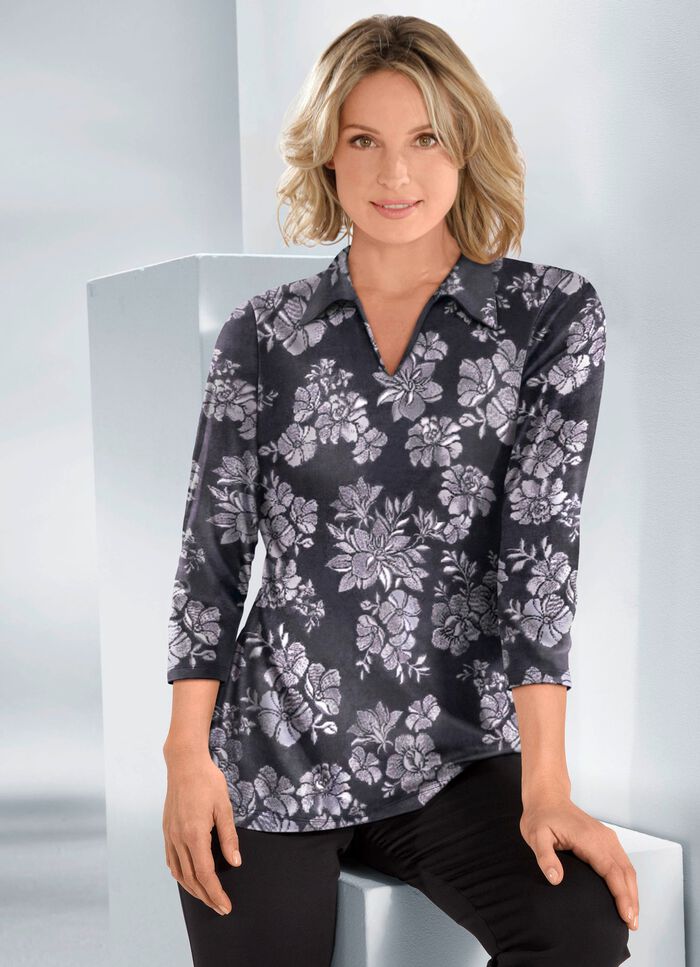 Pullover mit farbbrillantem Druck 