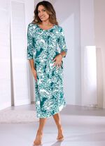 Kn&ouml;chellanges Nachthemd mit 3/4 langen &Auml;rmeln 