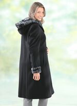 Mantel mit fester Kapuze 