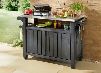 BBQ-Tisch Unity mit Edelstahl-Arbeitsplatte 