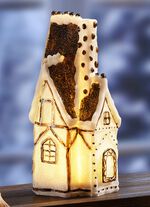 Beleuchtete Deko-Figuren aus Polyresin WEISS