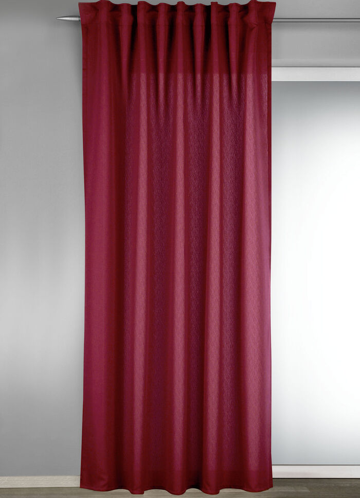 Halbtransparente Übergardine WEINROT