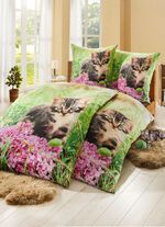 Bettw&auml;sche-Garnitur mit Rei&szlig;verschluss 