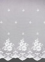 Floraler Blumenfenster-Store mit Universalschienenband 