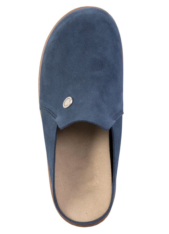 ELENA EDEN Clog aus Veloursleder BLAU