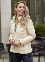 Lederkurzjacke mit abtrennbarer Kapuze 