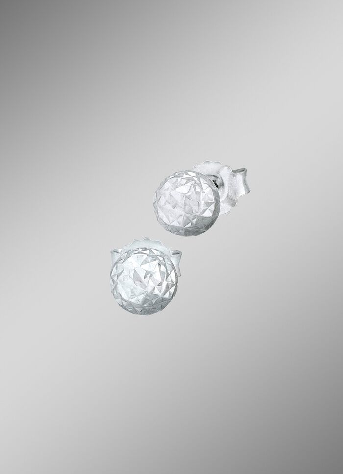 Ohrstecker mit facettierten Kugeln 