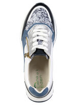 ELENA EDEN, schicke Damen-Sneaker, Weite G, mit herausnehmbarem Fu&szlig;bett JEANS-BUNT