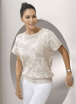 Pullover aus reiner Baumwolle KITT-CREME