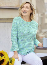 Pullover mit Melange-Effekten 