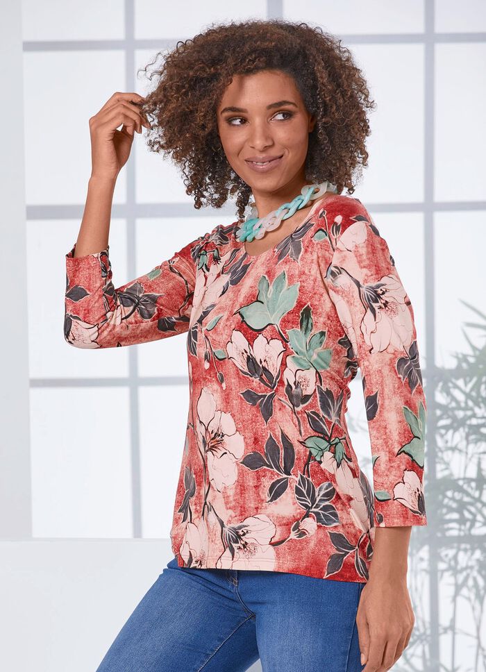 Shirt mit Floraldruck 