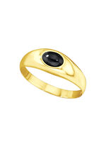 Damenring mit echt Onyx 