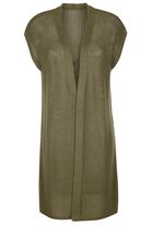 Strickweste in Longform 