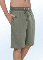 Zweierpack Schlaf- und Freizeithosen, knielang 1X MARINE, 1X OLIV