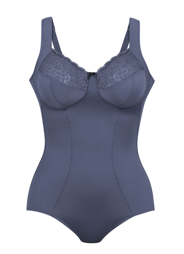 Sektfarbenes Anita-Entlastungs-Hosenkorselett BLAUGRAU