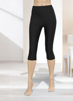 Capri-Leggings in Schlupfform SCHWARZ
